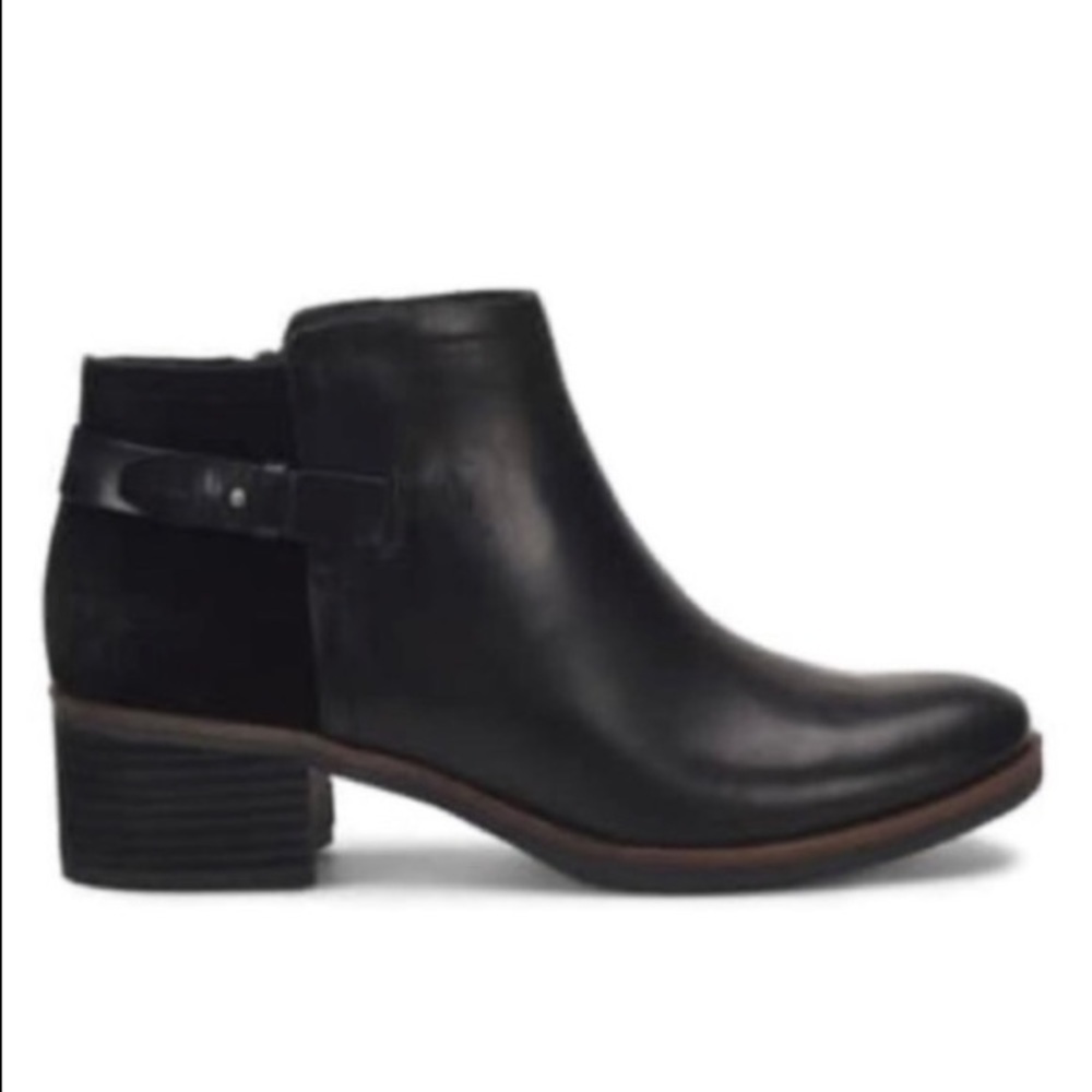 Loris‎ by Kork-Ease Sonya Black Leather Ankle Boot